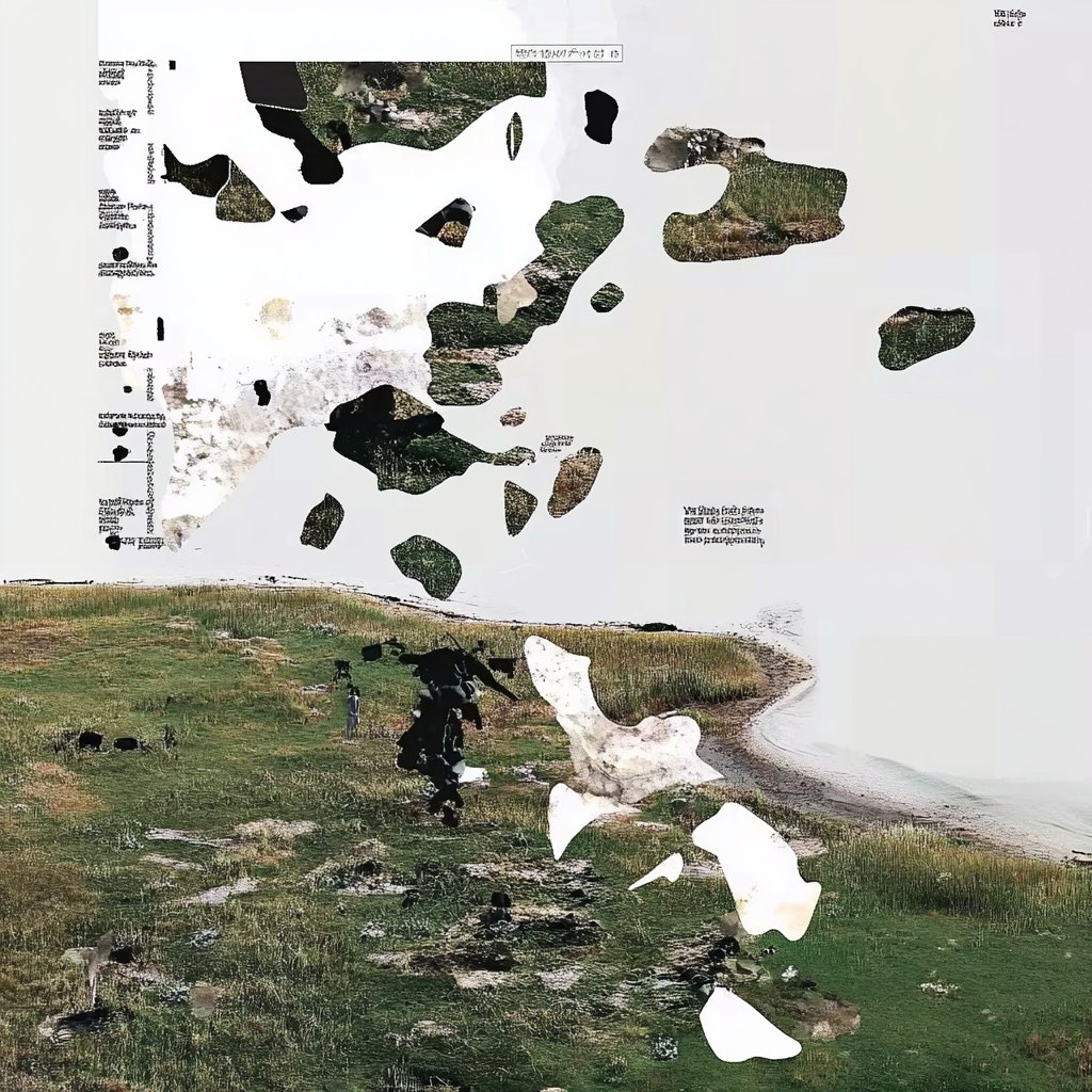 Fragmented archival terrain.